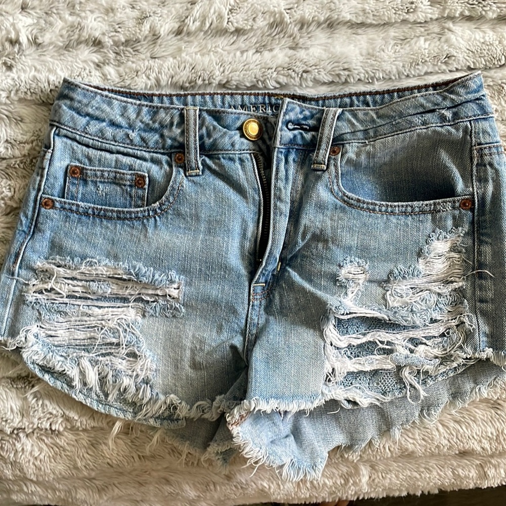 Denim shorts